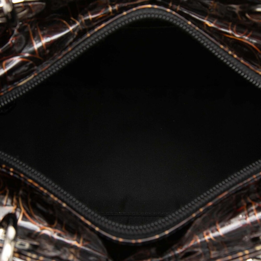 CHRISTIAN DIOR Brown Leather Trotter Shoulder Bag - Picture 4 of 7